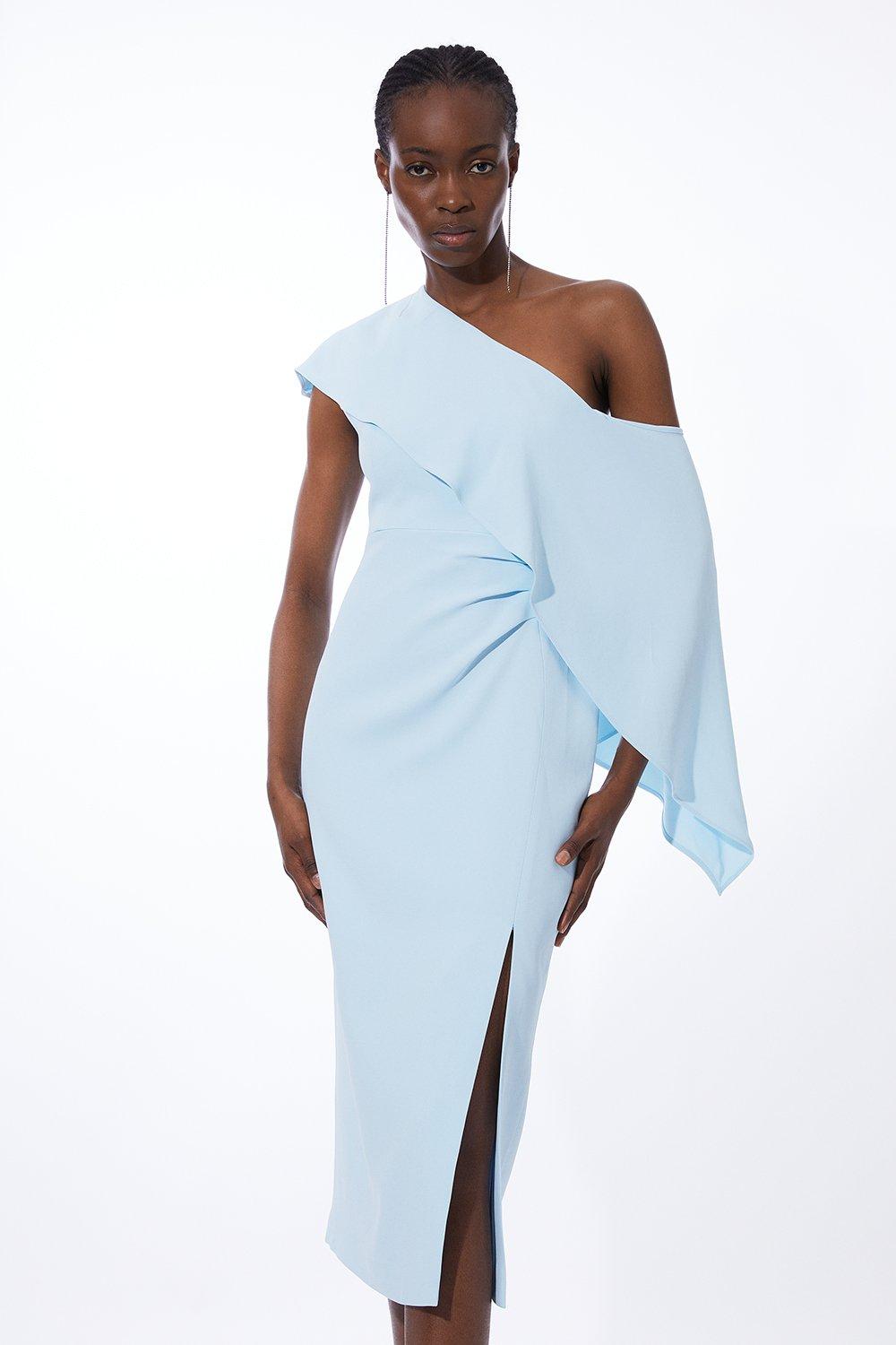 Pale blue best sale jersey dress